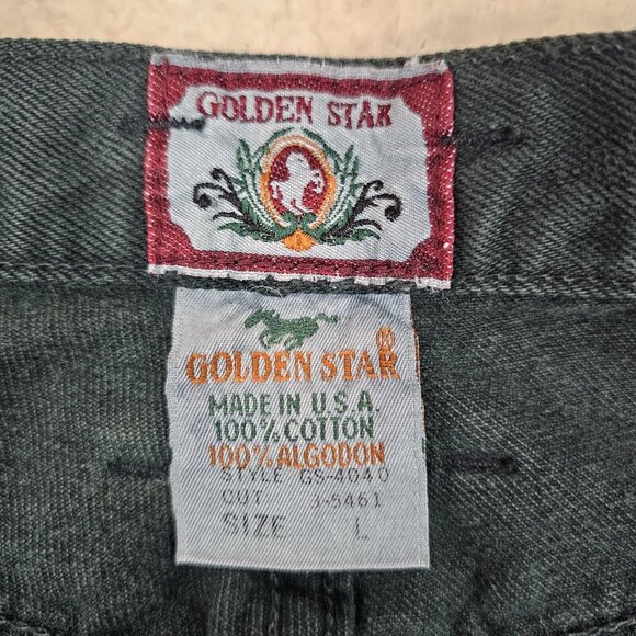 Golden Star Jeans Women’s Size 30 Green 90s Wide Leg High Rise Mom Jeans - Picture 11 of 15